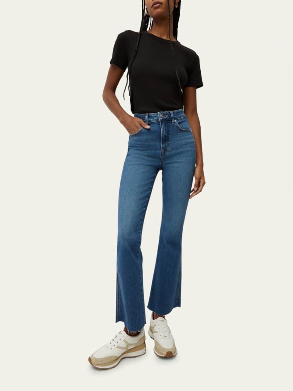 Veronica Beard Carson Ankle Flare Jeans